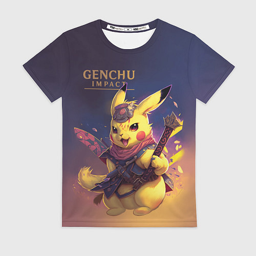 Женская футболка Genchu impact / 3D-принт – фото 1