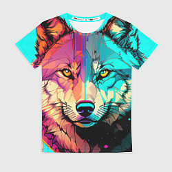 Футболка женская Яркий волк, цвет: 3D-принт