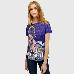 Футболка женская Кандакия элементали, цвет: 3D-принт — фото 2