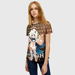 Футболка женская Паймон элементали, цвет: 3D-принт — фото 2