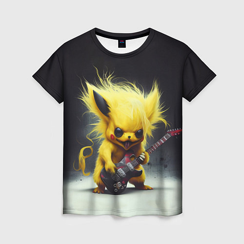 Женская футболка Rocker Pikachu / 3D-принт – фото 1