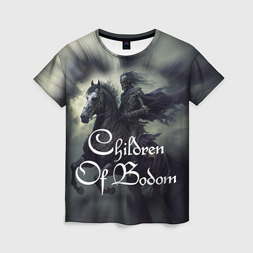Женская футболка Children of Bodom on horseback / 3D-принт – фото 1