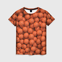 Футболка женская Баскетбольные мячи, цвет: 3D-принт