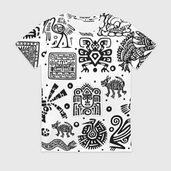Женская футболка Знаки племени Майя