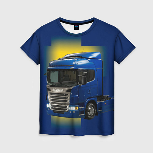 Женская футболка Scania truck / 3D-принт – фото 1