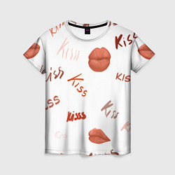 Женская футболка Поцелуйчики