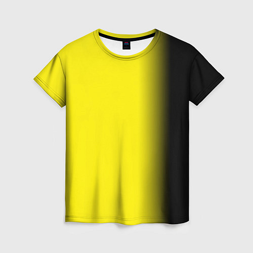 Женская футболка И черный и желтый / 3D-принт – фото 1