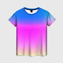 Женская футболка Неоновые краски космоса