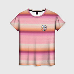 Женская футболка Энид Синклер с Уэнсдей Аддамс - текстура свитера