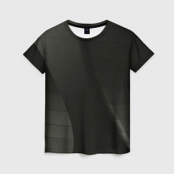 Женская футболка Чёрные геометрические металлические листы