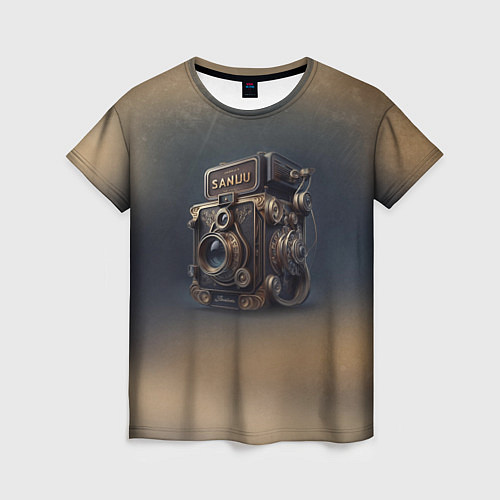 Женская футболка Странный фотоаппарат / 3D-принт – фото 1