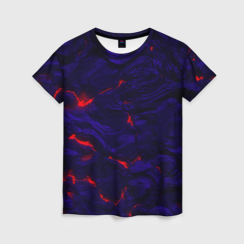 Женская футболка Абстракция -лава / 3D-принт – фото 1