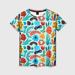 Женская футболка Colorful patterns