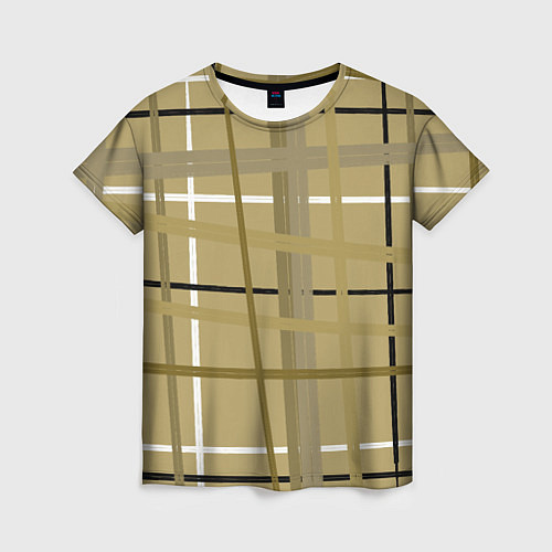 Женская футболка Светлый квадрат / 3D-принт – фото 1