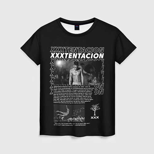 Женская футболка XXXtentacion bio / 3D-принт – фото 1