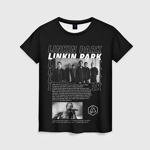 Женская футболка Linkin Park Chester Bennington / 3D-принт – фото 1