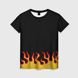 Футболка женская Горящее пламя, цвет: 3D-принт