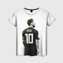 Футболка женская 10 Leo Messi, цвет: 3D-принт