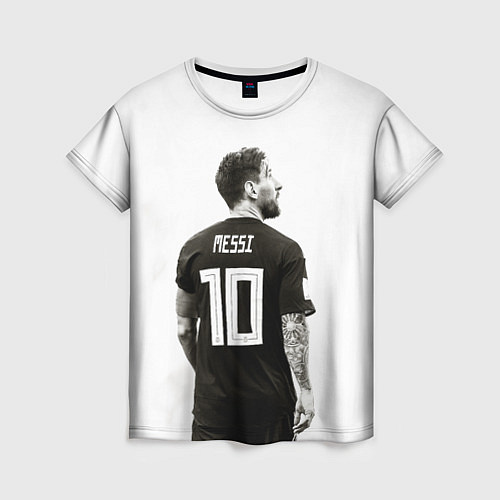 Женская футболка 10 Leo Messi / 3D-принт – фото 1