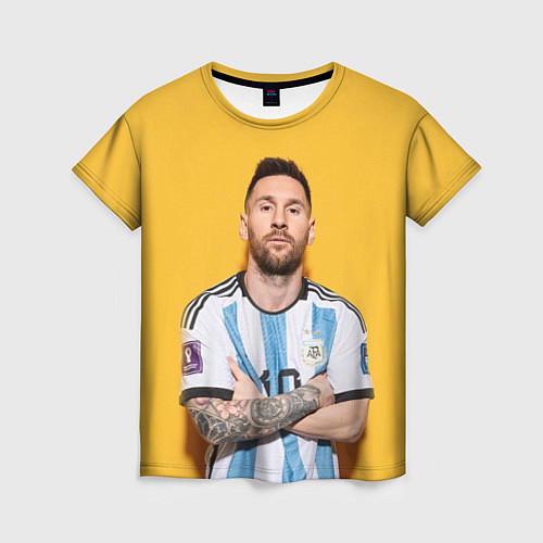 Женская футболка Lionel Messi 10 / 3D-принт – фото 1