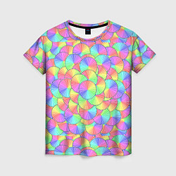 Женская футболка Круг спектр