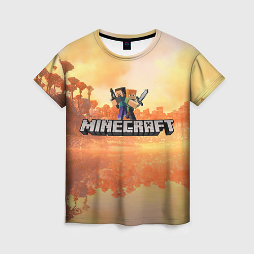 Женская футболка Стив Майнкрафт Minecraft / 3D-принт – фото 1