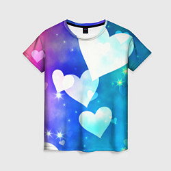 Женская футболка Dreamy Hearts Multicolor