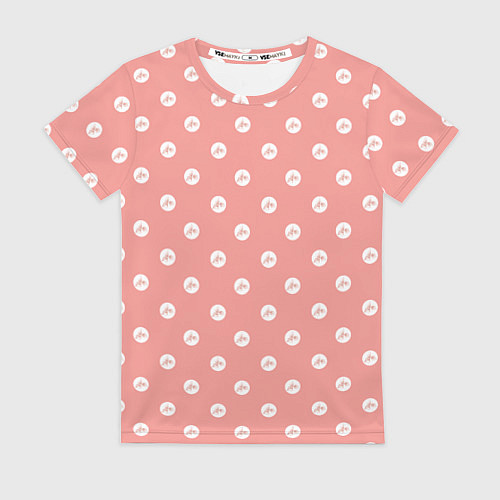 Женская футболка Горох из листиков / 3D-принт – фото 1