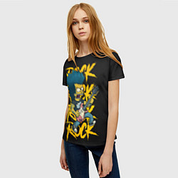 Футболка женская Rock Simpson, цвет: 3D-принт — фото 2