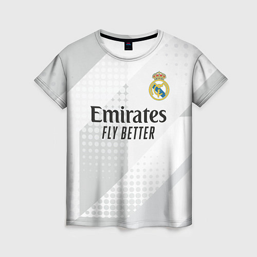 Женская футболка ФК Реал Мадрид / 3D-принт – фото 1