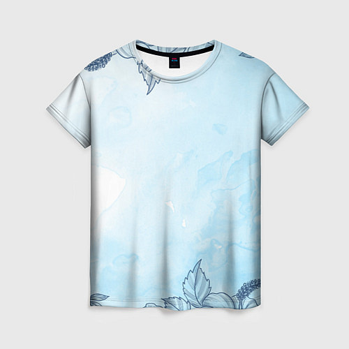 Женская футболка Морозные узоры / 3D-принт – фото 1