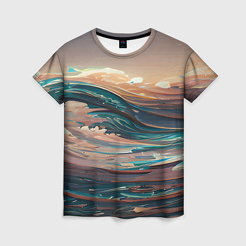Женская футболка Необъятный океан / 3D-принт – фото 1