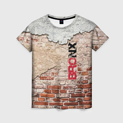 Женская футболка Старая кирпичная стена - Бронкс