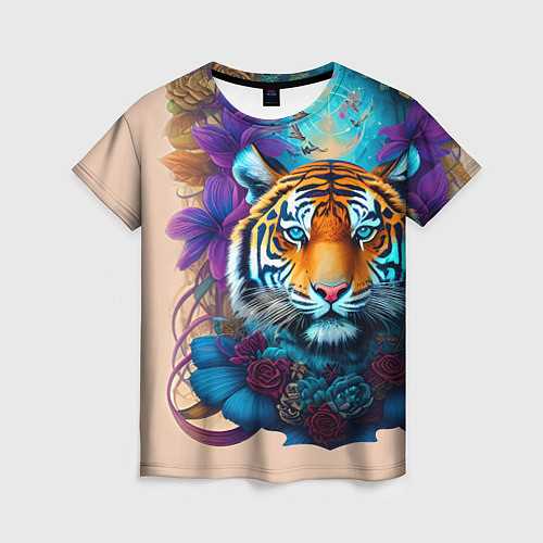 Женская футболка Tiger tattoo - irezumi - art / 3D-принт – фото 1