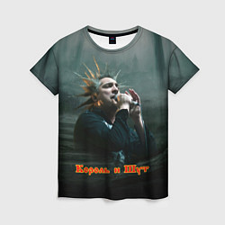 Женская футболка Горшок с микрофоном КиШ