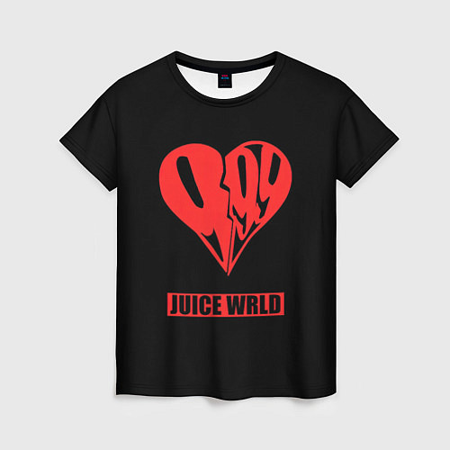 Женская футболка Juice WRLD - heart / 3D-принт – фото 1