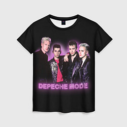 Футболка женская 80s Depeche Mode neon, цвет: 3D-принт