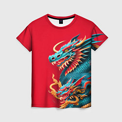 Футболка женская Japanese dragon - irezumi, цвет: 3D-принт