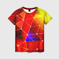 Женская футболка Digital triangle abstract