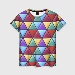 Женская футболка Геометрический красочный паттерн