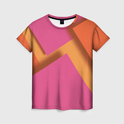Женская футболка Геометрические абстрактные соединения пластин