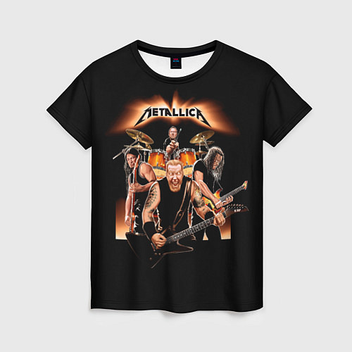 Женская футболка Metallica - метал-группа / 3D-принт – фото 1