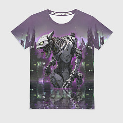 Футболка женская Евангелион: Меха в киберпанке, цвет: 3D-принт