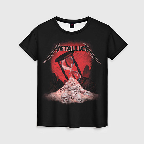 Женская футболка Metallica - время / 3D-принт – фото 1
