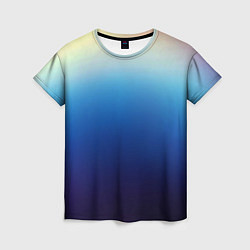 Женская футболка Blue gradient colors