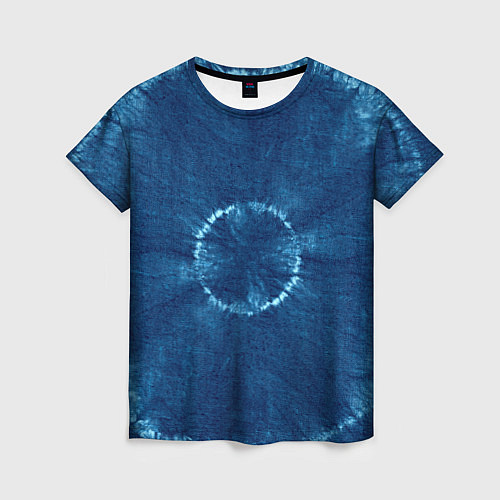 Женская футболка Синий круг тай-дай / 3D-принт – фото 1