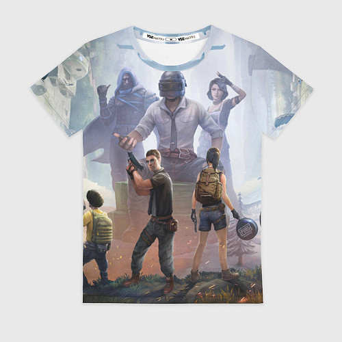 Женская футболка PUBG банда / 3D-принт – фото 1