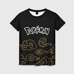 Футболка женская Pokemon anime clouds, цвет: 3D-принт