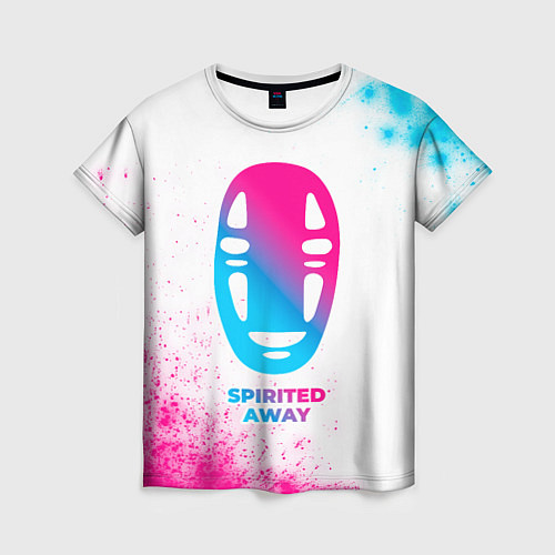 Женская футболка Spirited Away neon gradient style / 3D-принт – фото 1