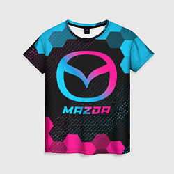 Футболка женская Mazda - neon gradient, цвет: 3D-принт